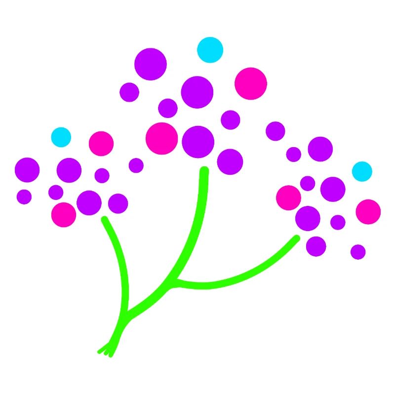 Neon Blossom Branch