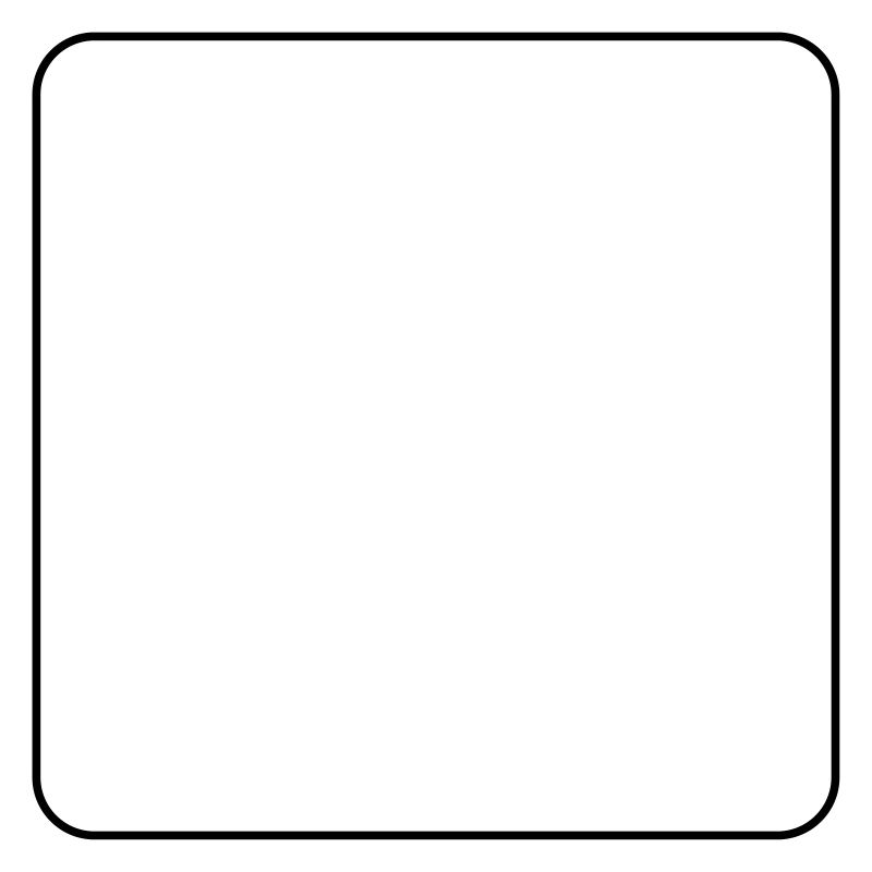 Rechteck abgerundete Ecke