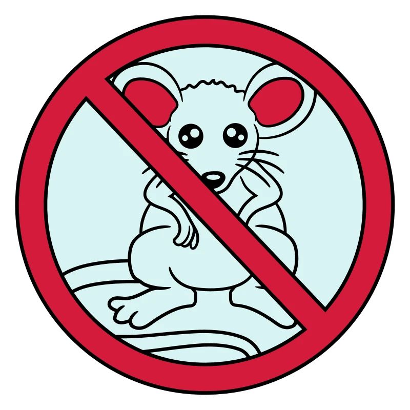 verboten schild durchgestrichen keine maus suess n