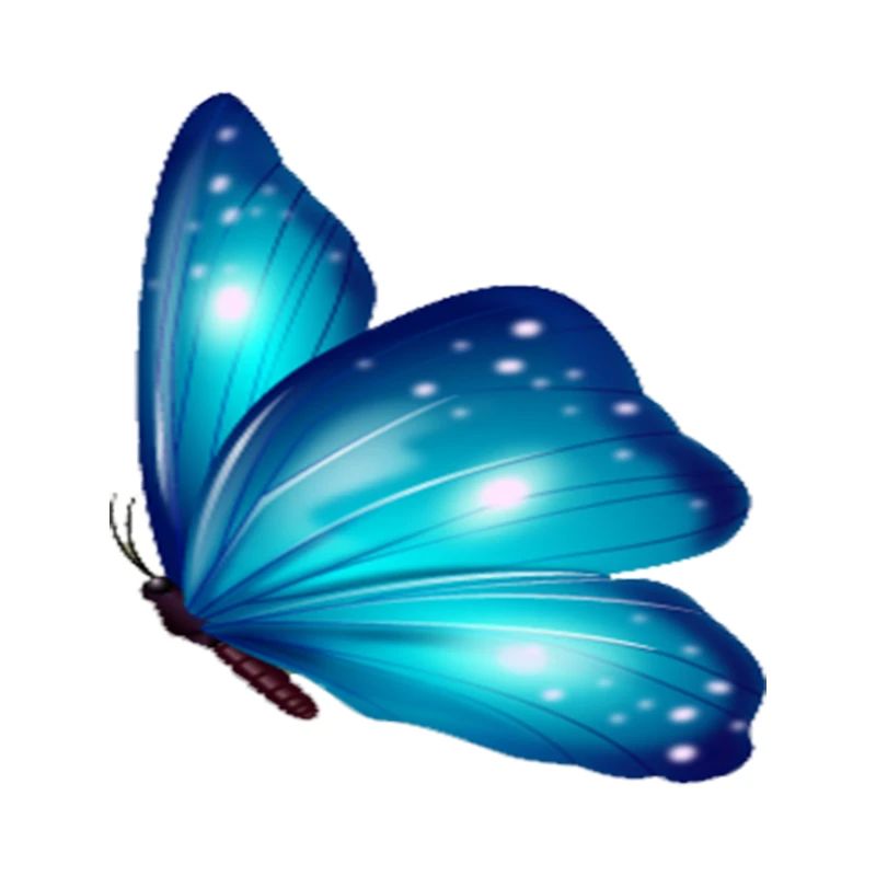 Butterfly Geschenk Shirt Blau Exotisches Tier