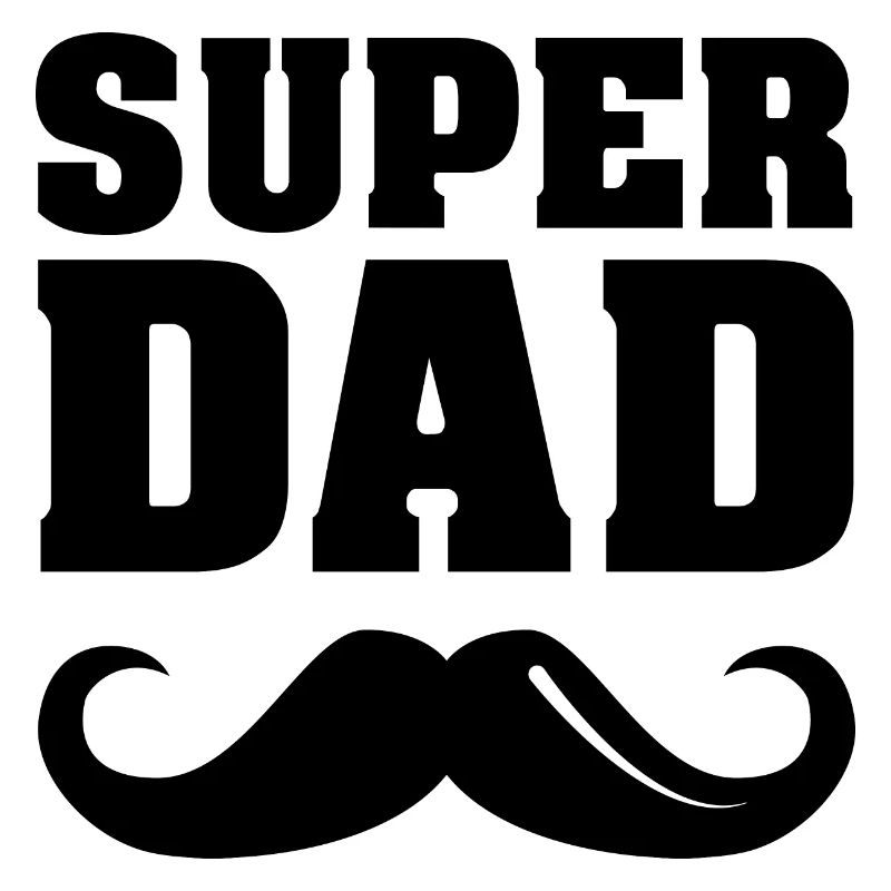 super dad Bart Bärte beards Vater Väter Symbol