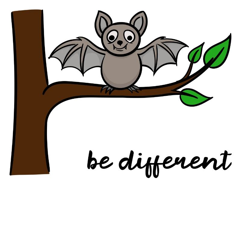 Funny Bat Different Being Brave Humorous