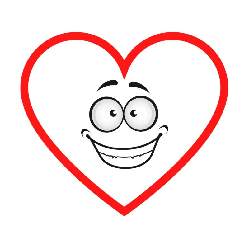 expectant heart comicstyle sticker sticker