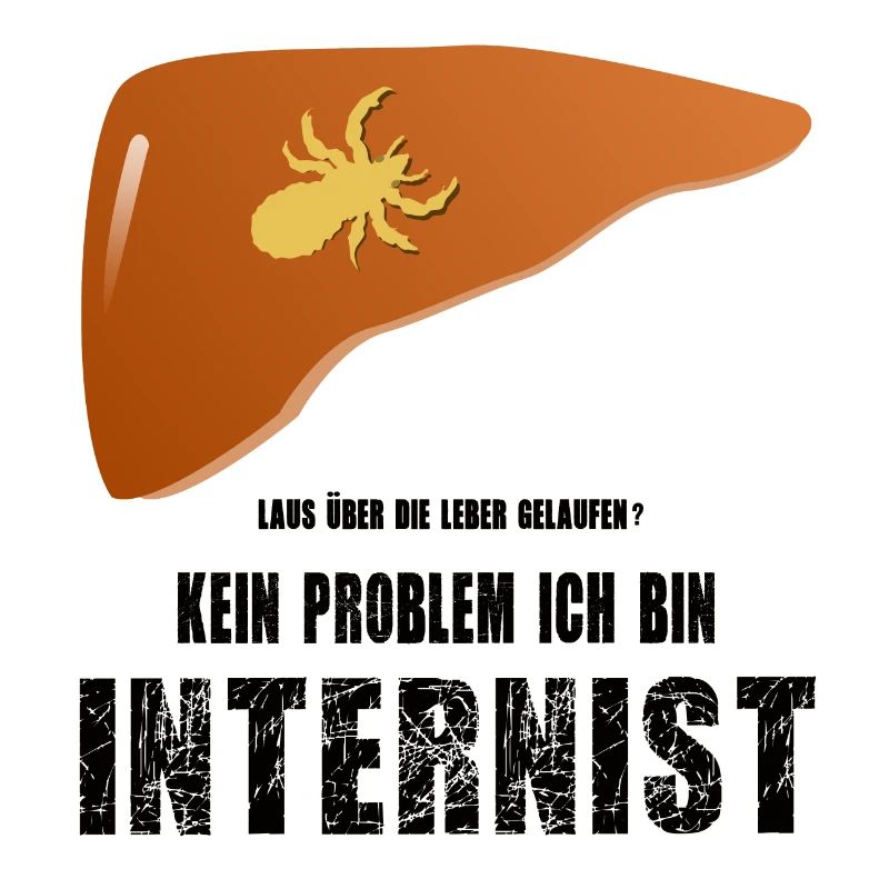 Arzt Innere Internist Laus Leber Geschenk lustig