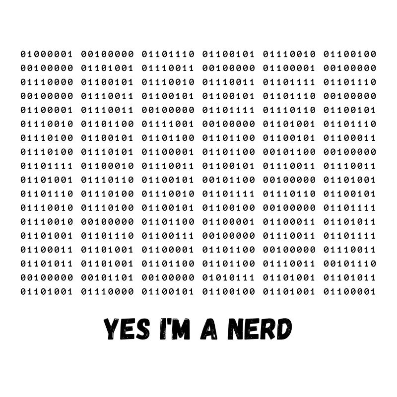 Je suis un nerd