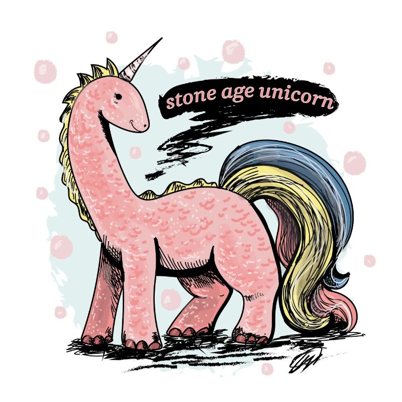 Steinzeit Einhorn