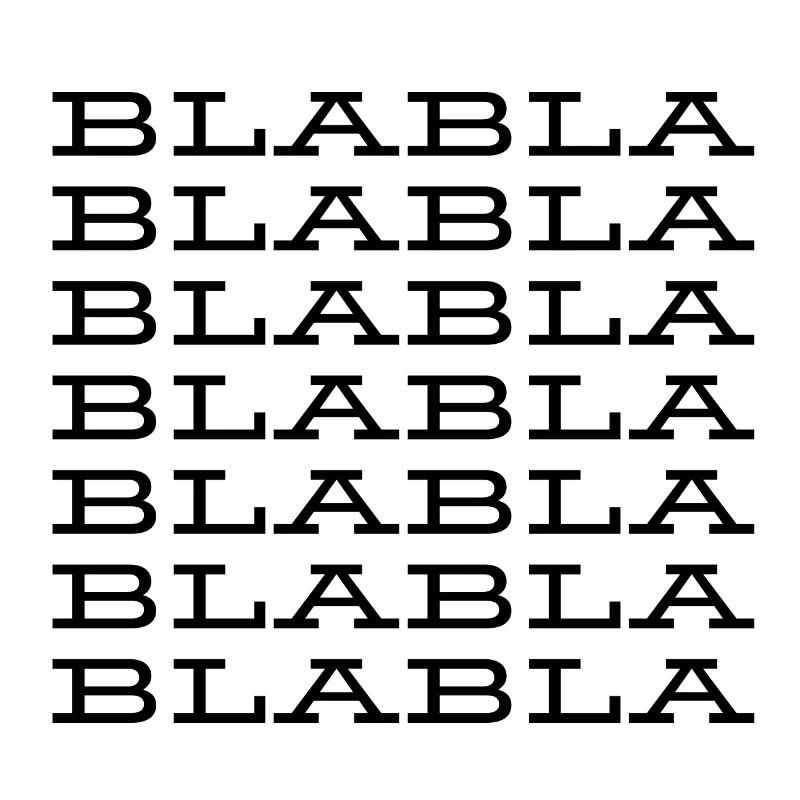 "Blabla" Saying