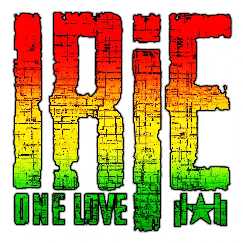 Reggae Peace Symbols auf Graffiti-Hintergrund