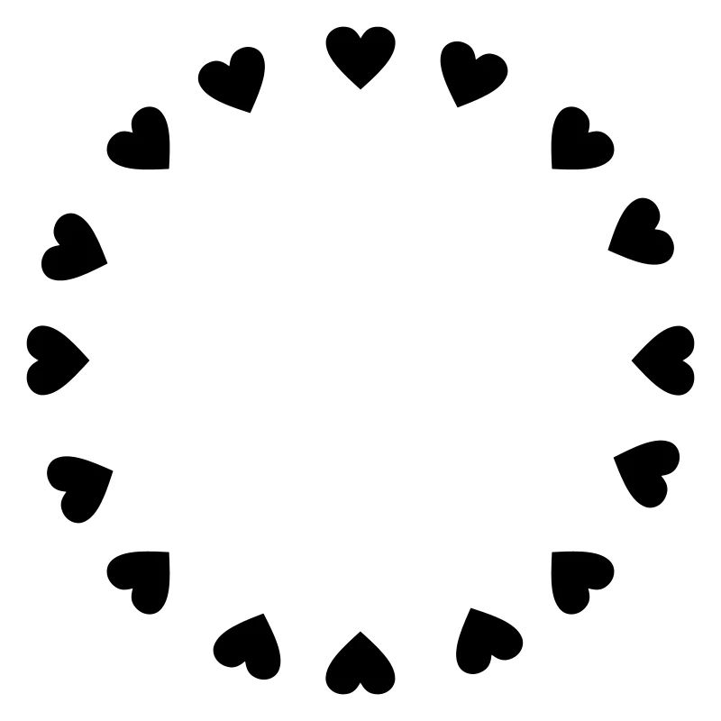 Hearts circle