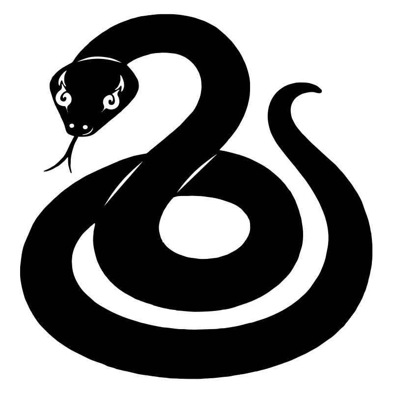 Schlangenschattenfigur aus dem chinesischen Tierkreis