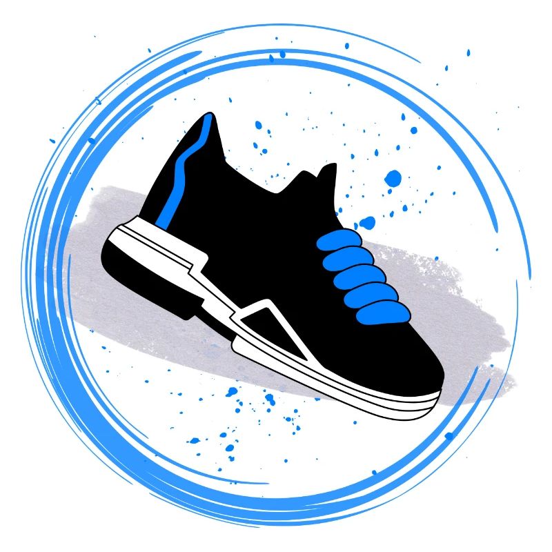 Sneaker Splash in a circle