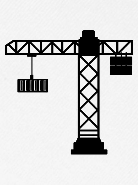 Kran mit Seecontainer