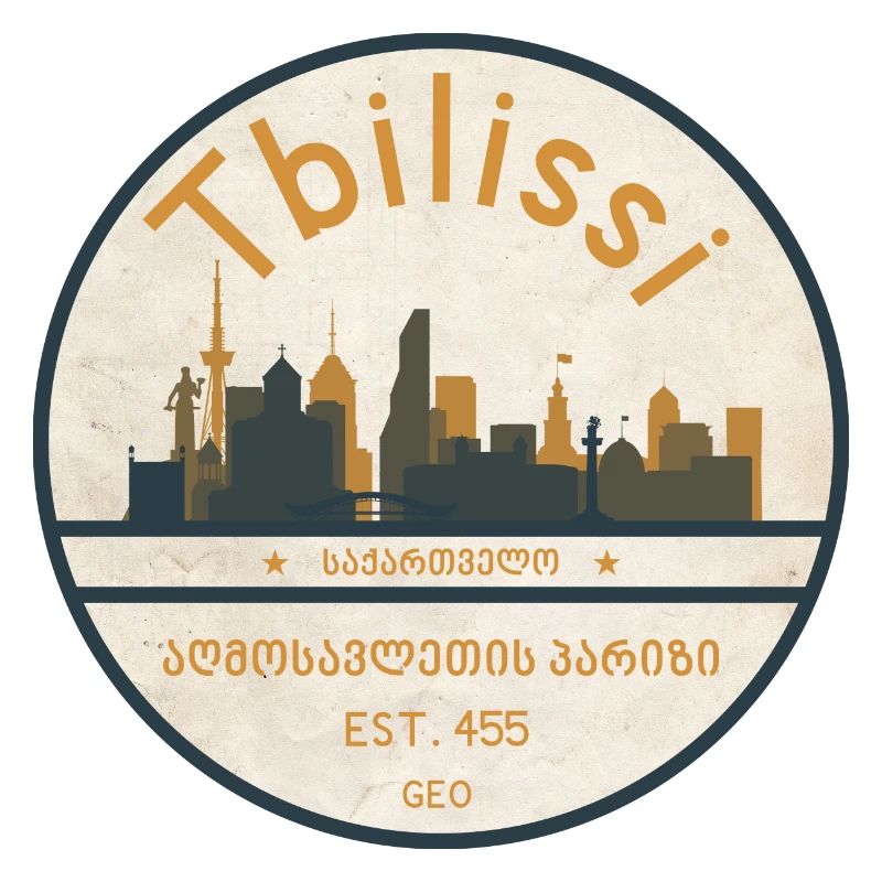 Tbilissi Skyline Stadtbadge