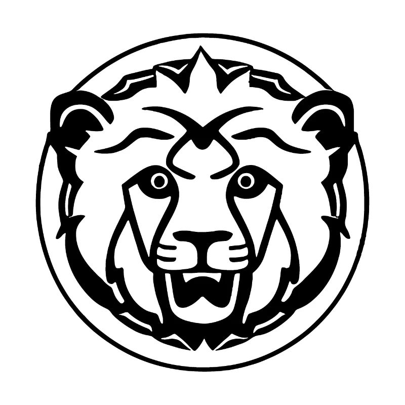 Lion, tête de lion