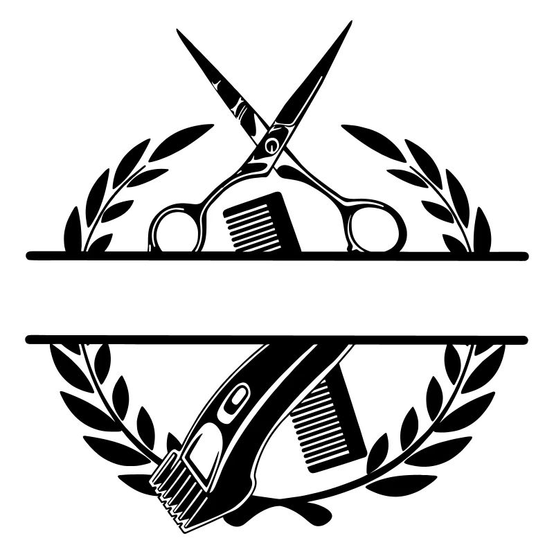 Lorbeerkranz Barbier Name Banner