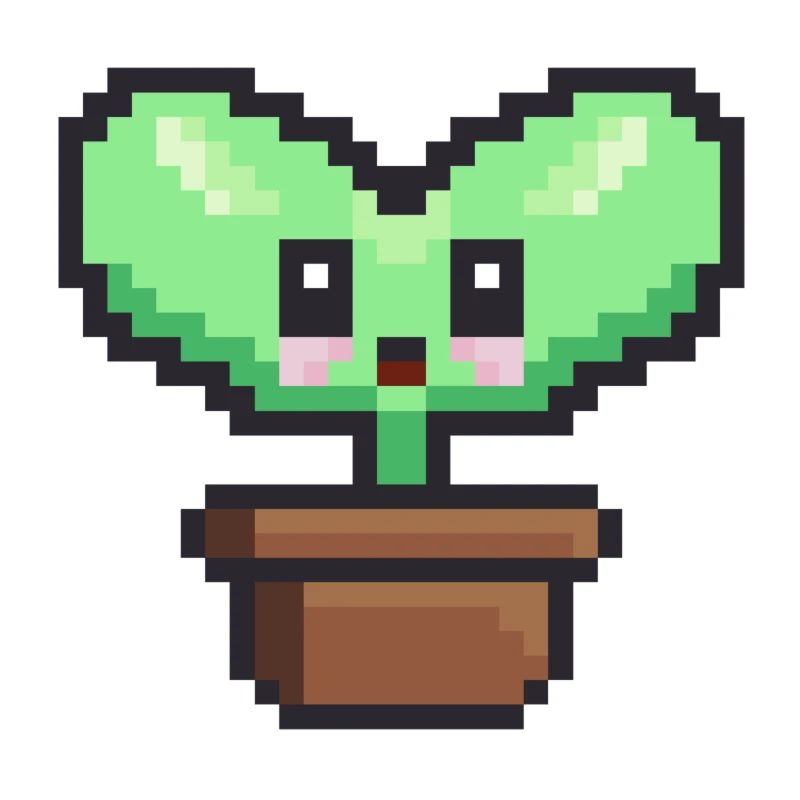Pflanzliche Pixelkunst