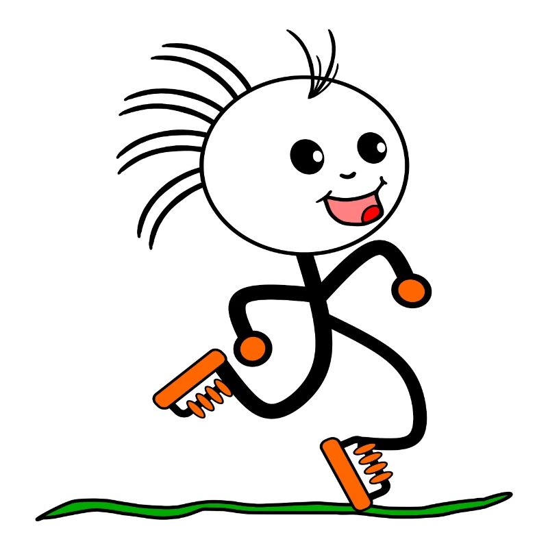 Stick Figure Running SPORT RUNNING RUNNER