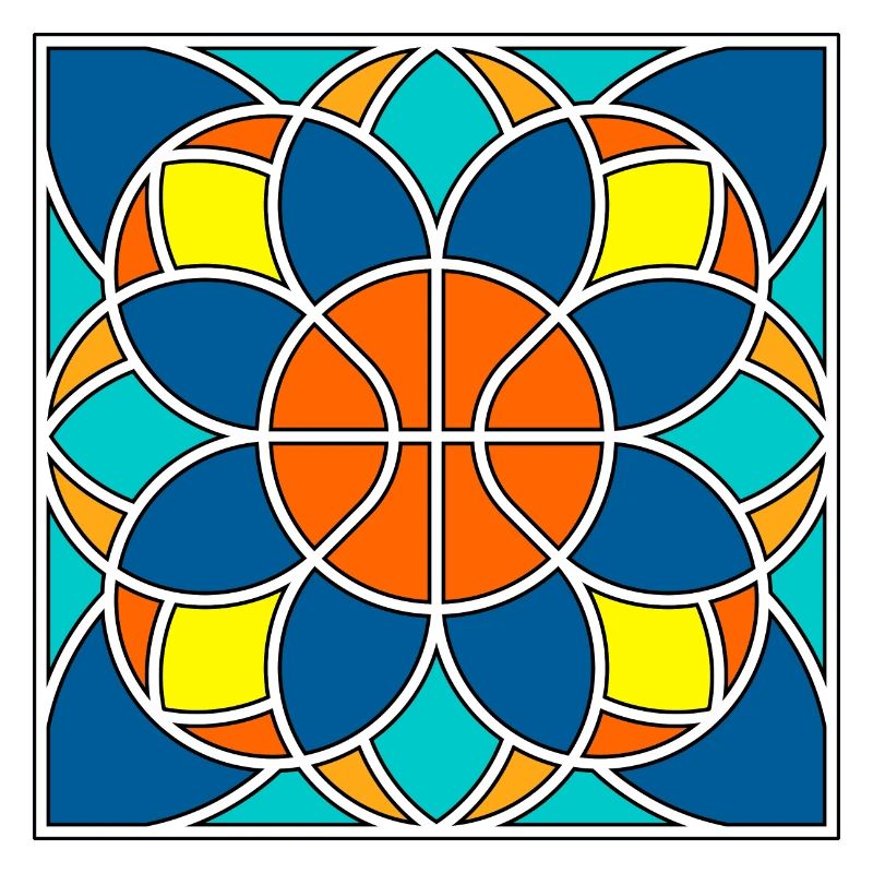 Basketball-Mandala