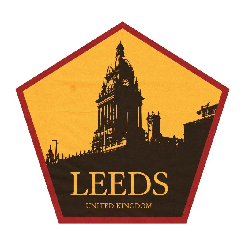 Leeds Uhrturm Silhouette