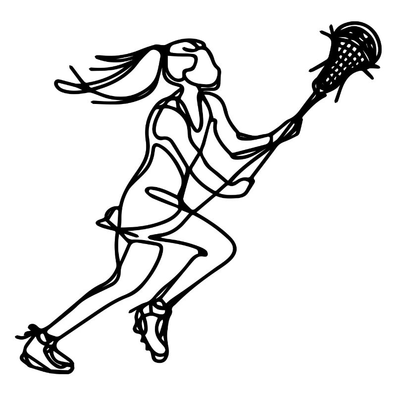 Lacrosse Mädchen