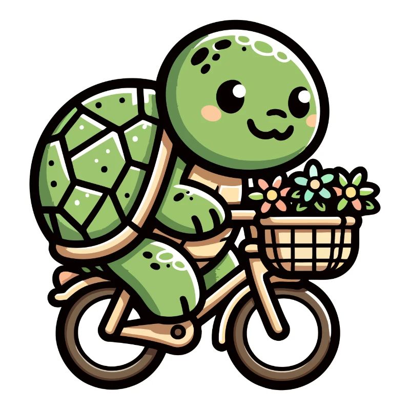 Cute Turtle Bicycle Design
