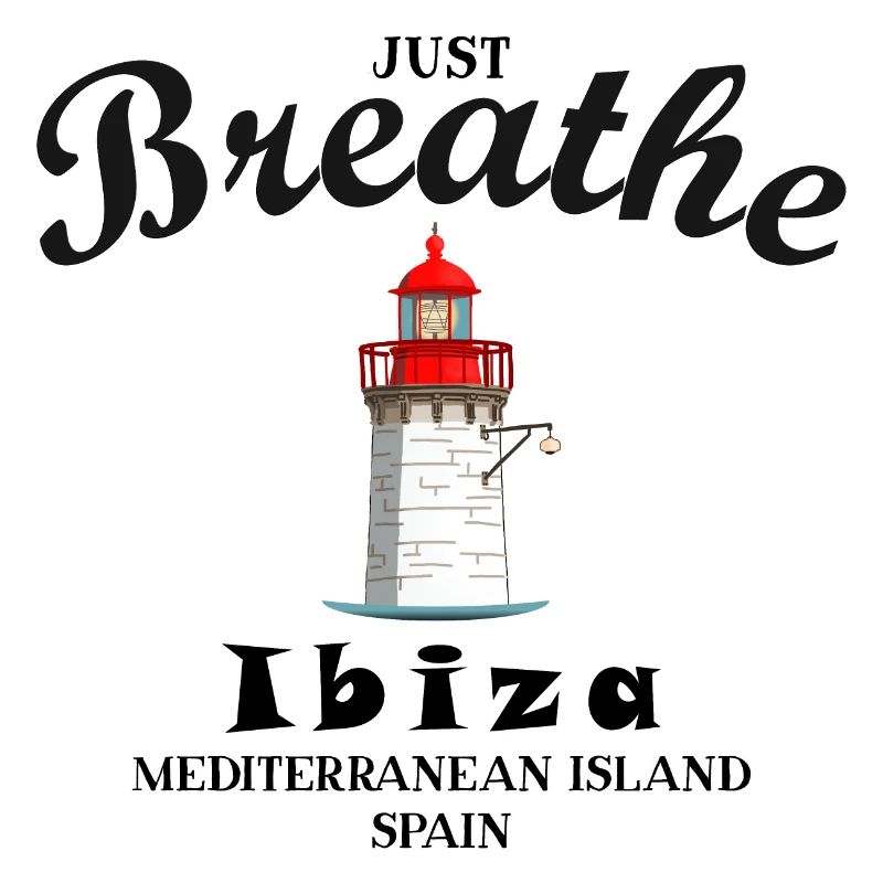 Ibiza Leuchtturm am Hafen, Durchatmen, Spanien