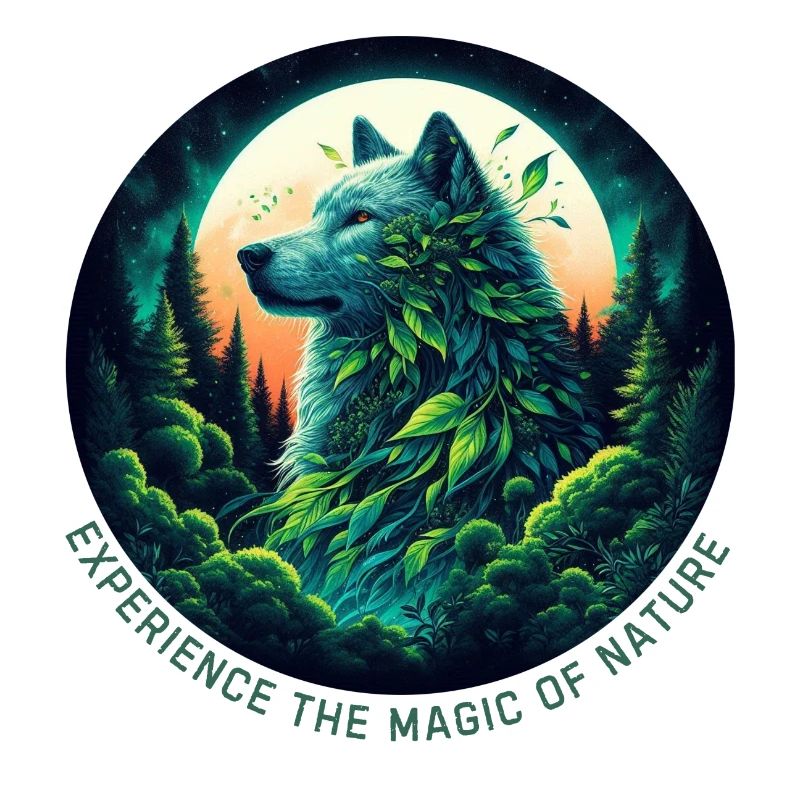 Loup dans la forêt