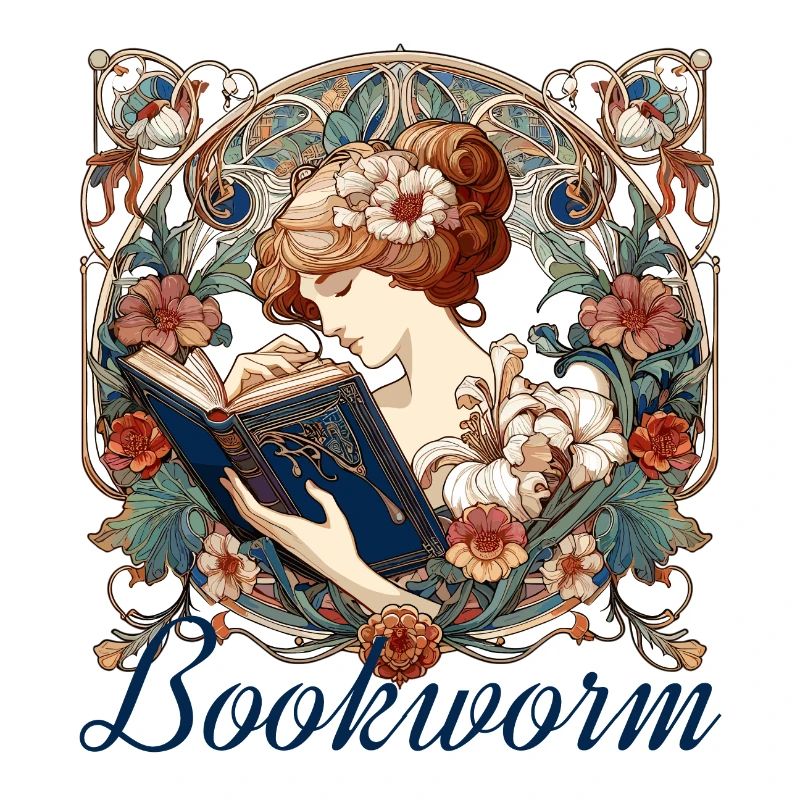 Bookworm Woman Reading Browsing Gift