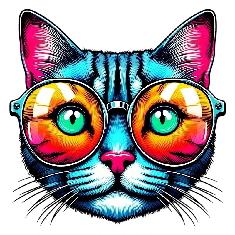 Kater mit Sonnenbrille