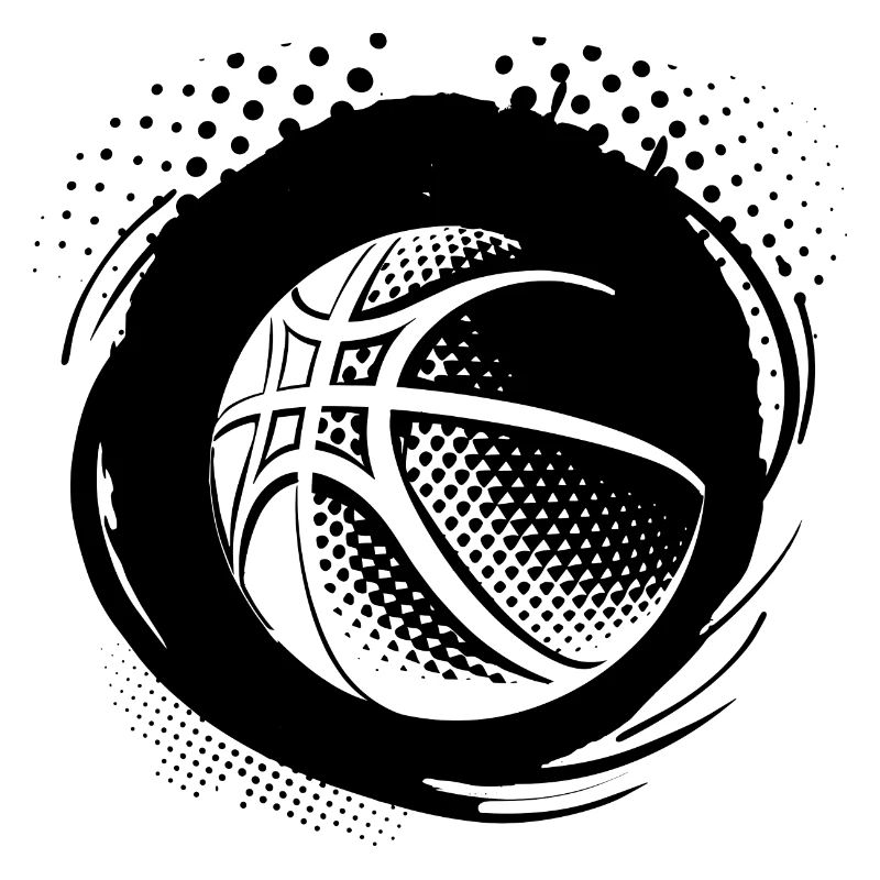 Dessin de ballon de basket-ball