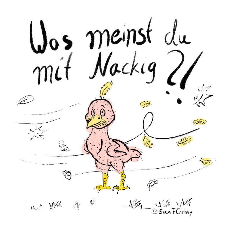 Un oiseau en mue dans le vent d’automne en couleur