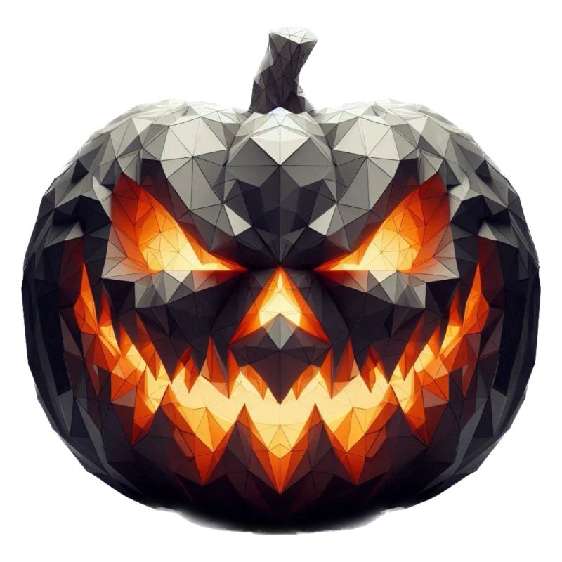 Ein angsteinflößender Halloween-Kürbis