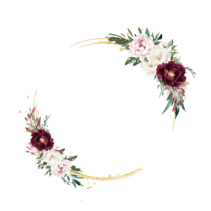 Flower circle customizable