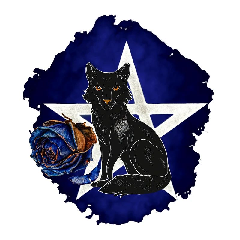 Gothic-Fuchs, verwelkte Rosenblüte, vanitas