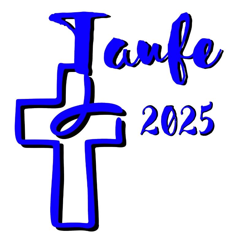 Baptism 2025 Fish Dips in Cross Blue Contrast