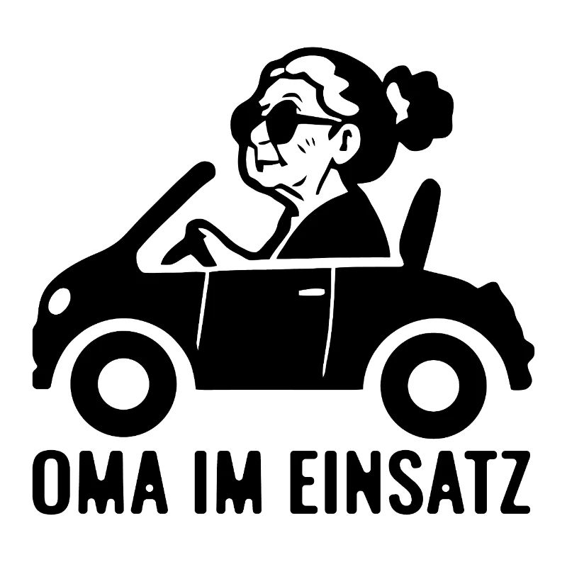Oma im Einsatz Auto