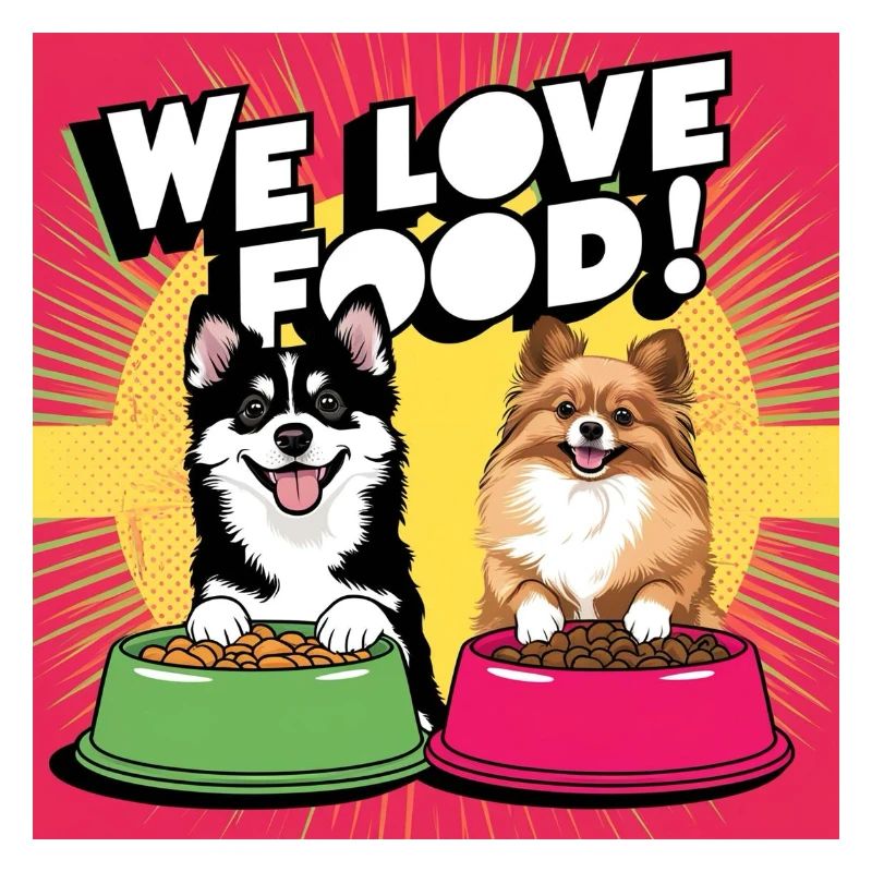 Nous aimons la nourriture - Comic Dogs