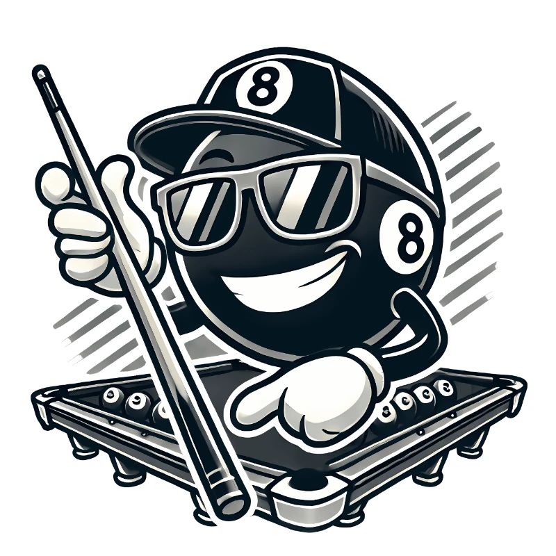 Stylischer 8-Ball Billard