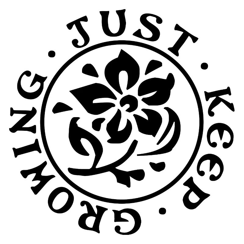 Just Keep Growing– Minimalistisches Design