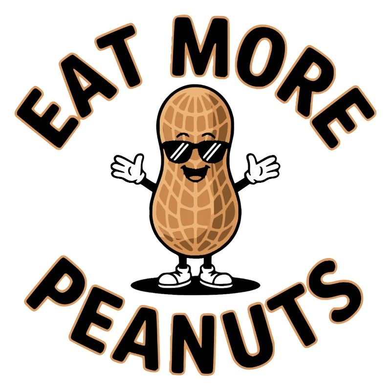 Eat More Peanuts Erdnüsse Fun Shirt