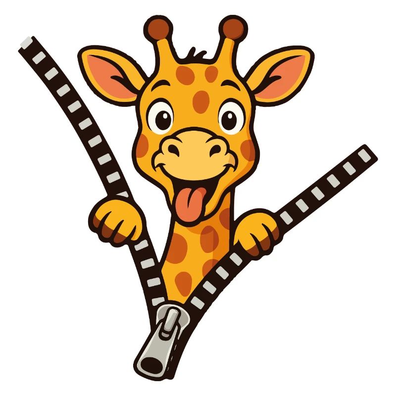 Freche Giraffe
