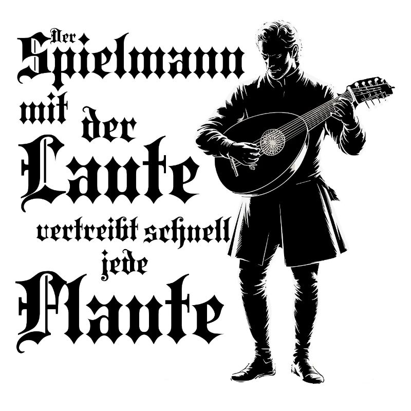 Spielmann mit Laute
