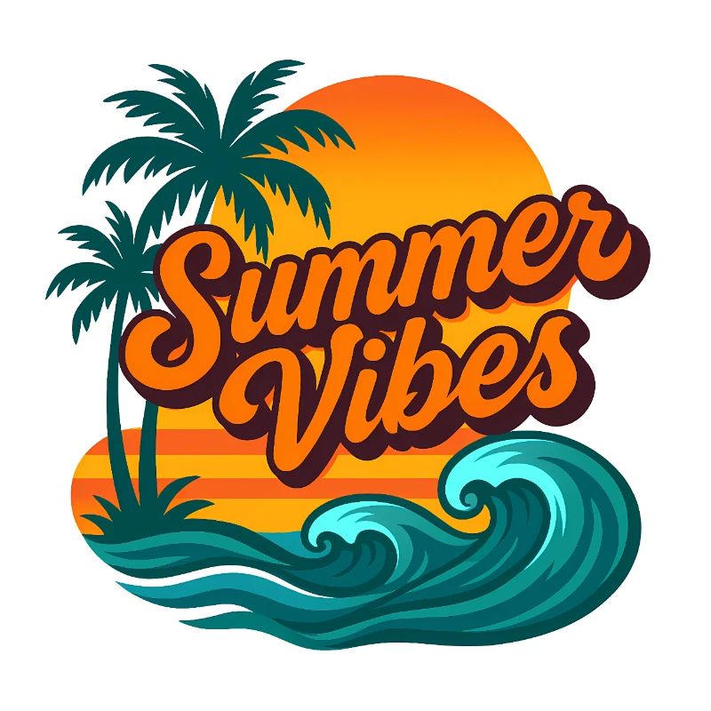 Summer Vibes Tropical Sunset