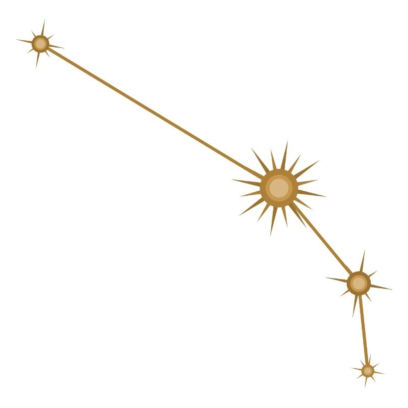 Stern Konstellation Widder Sternzeichen Sternzeichen Golden