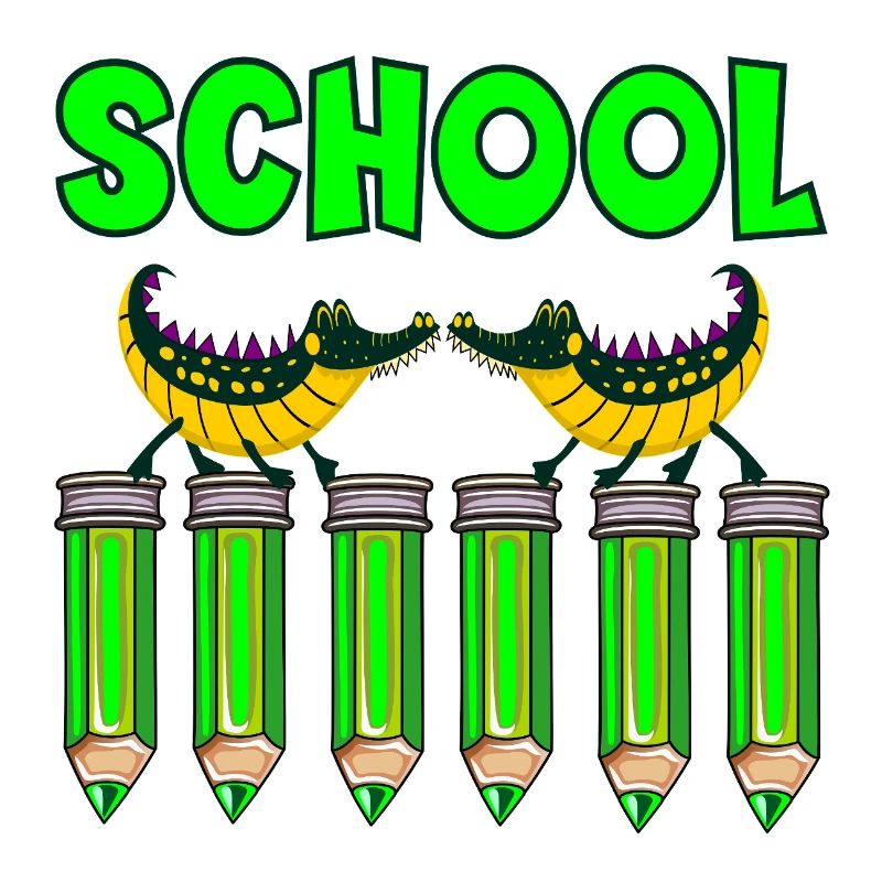 CRAYON D’ÉCOLE ENFANTS ALLIGATORS