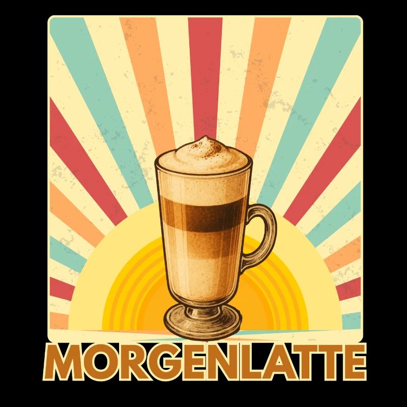 Vintage Pun Retro Morning Draught Coffee Design