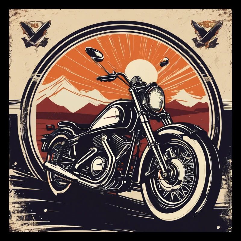 Design de moto vintage