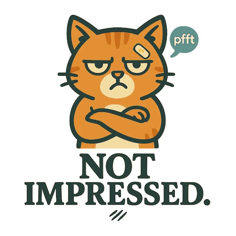 Not Impressed – Grumpy-Katze