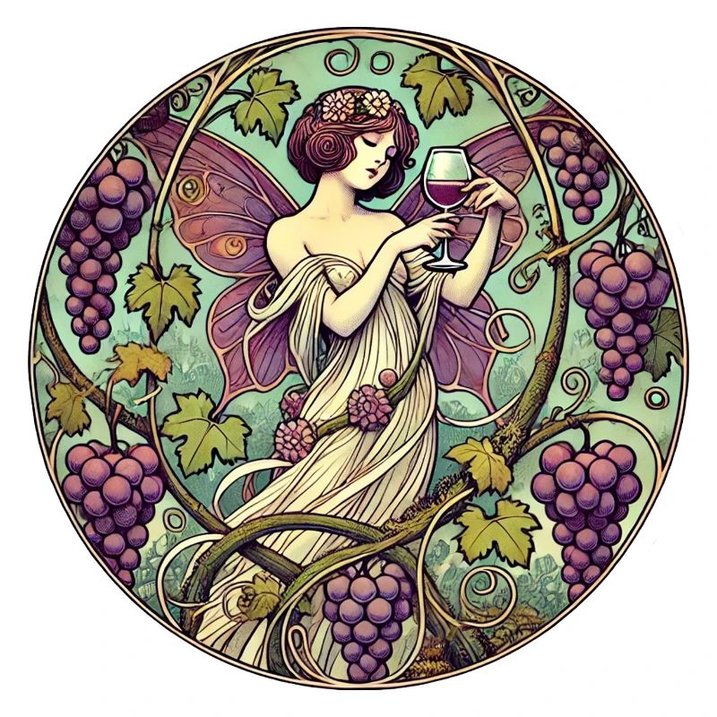 Conception de jardin de raisins féeriques enchantés