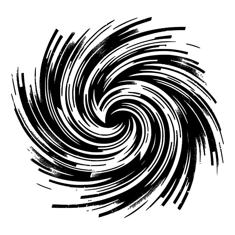 Hypnotic Vortex Black Hole Rotation